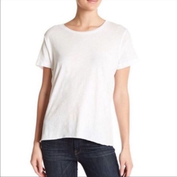 𝅺sundry White Tee-Shirt with Knotted back Size 0 - Picture 1 of 15